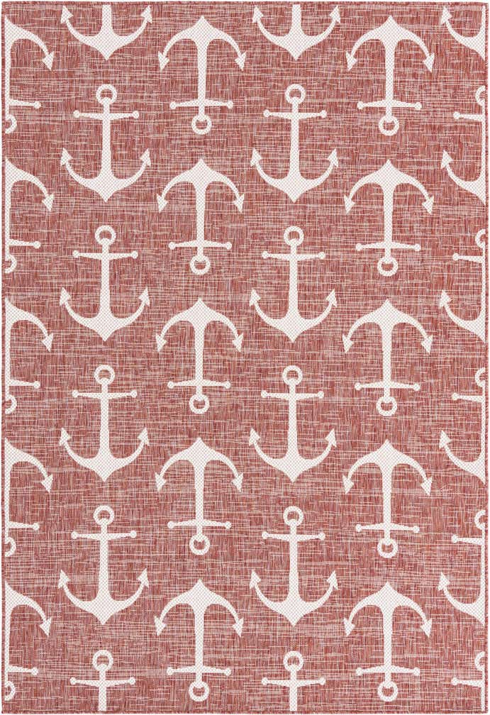 6' x 9' Easy-Clean Coastal Indoor / Outdoor Rug