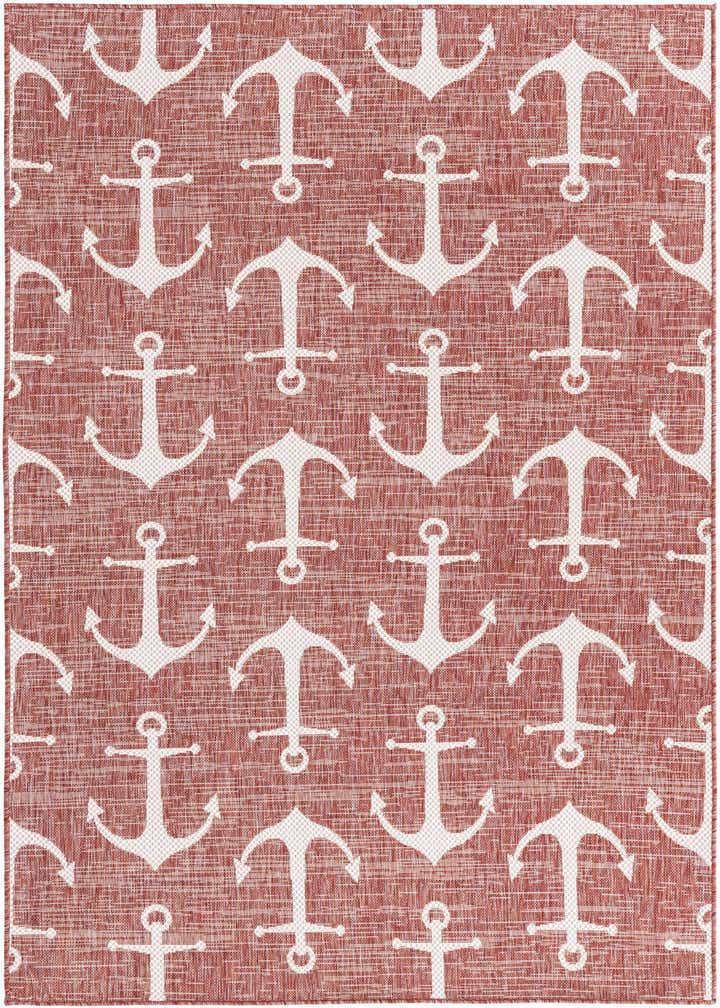 5' 3 x 8' Easy-Clean Coastal Indoor / Outdoor Rug