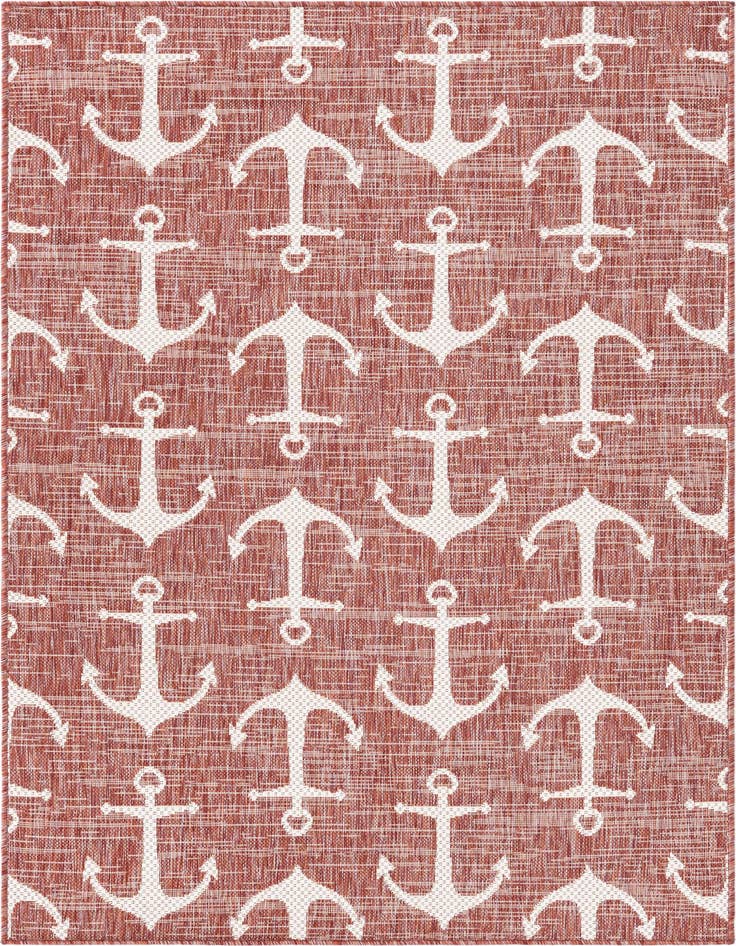 Detail image of 4' x 6' Easy-Clean Coastal Indoor / Outdoor Rug