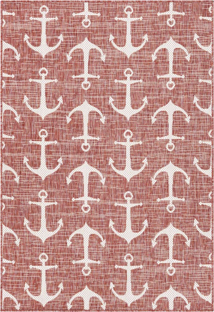 4' x 6' Easy-Clean Coastal Indoor / Outdoor Rug