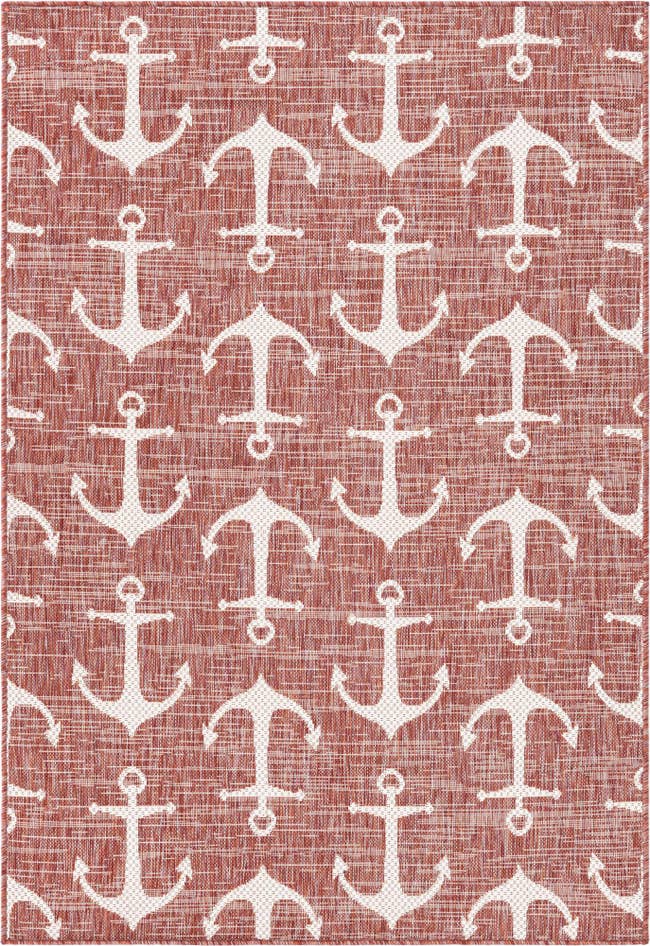Detail image of 4' x 6' Easy-Clean Coastal Indoor / Outdoor Rug