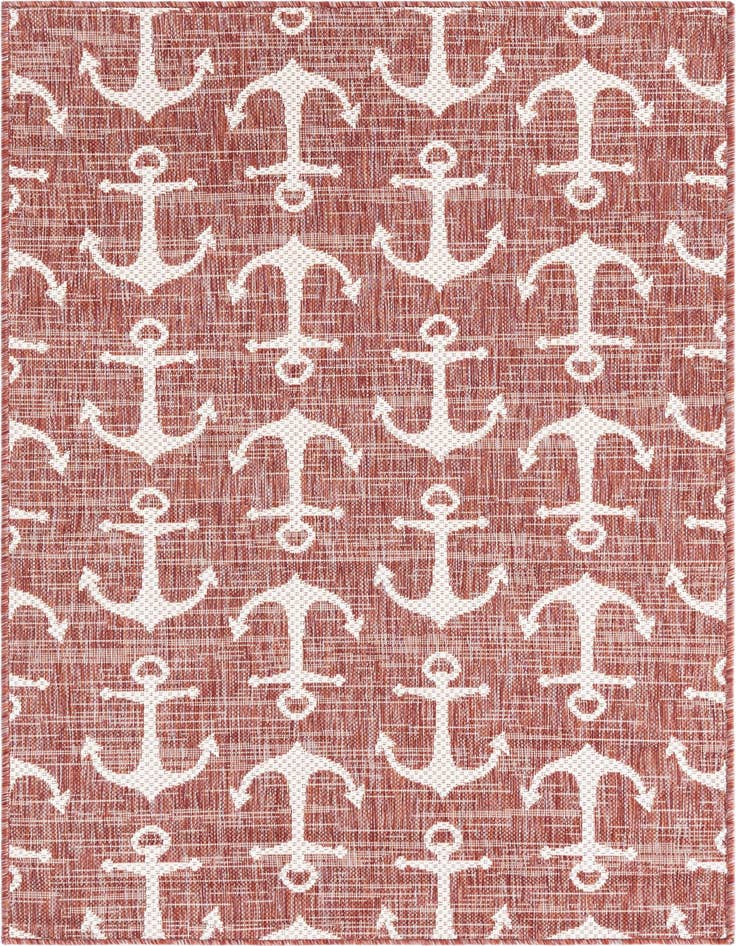 Detail image of 3' x 5' 3 Easy-Clean Coastal Indoor / Outdoor Rug