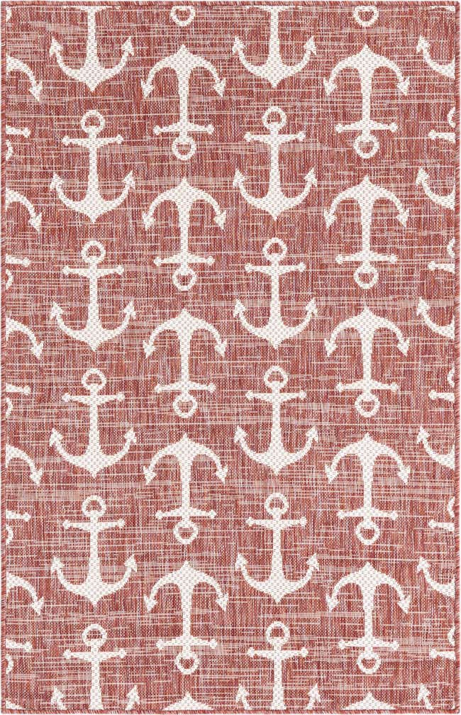 3' x 5' 3 Easy-Clean Coastal Indoor / Outdoor Rug