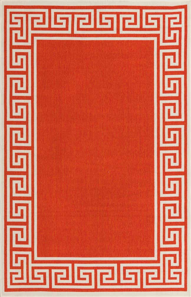 5' 3 x 8' Easy-Clean Coastal Indoor / Outdoor Rug