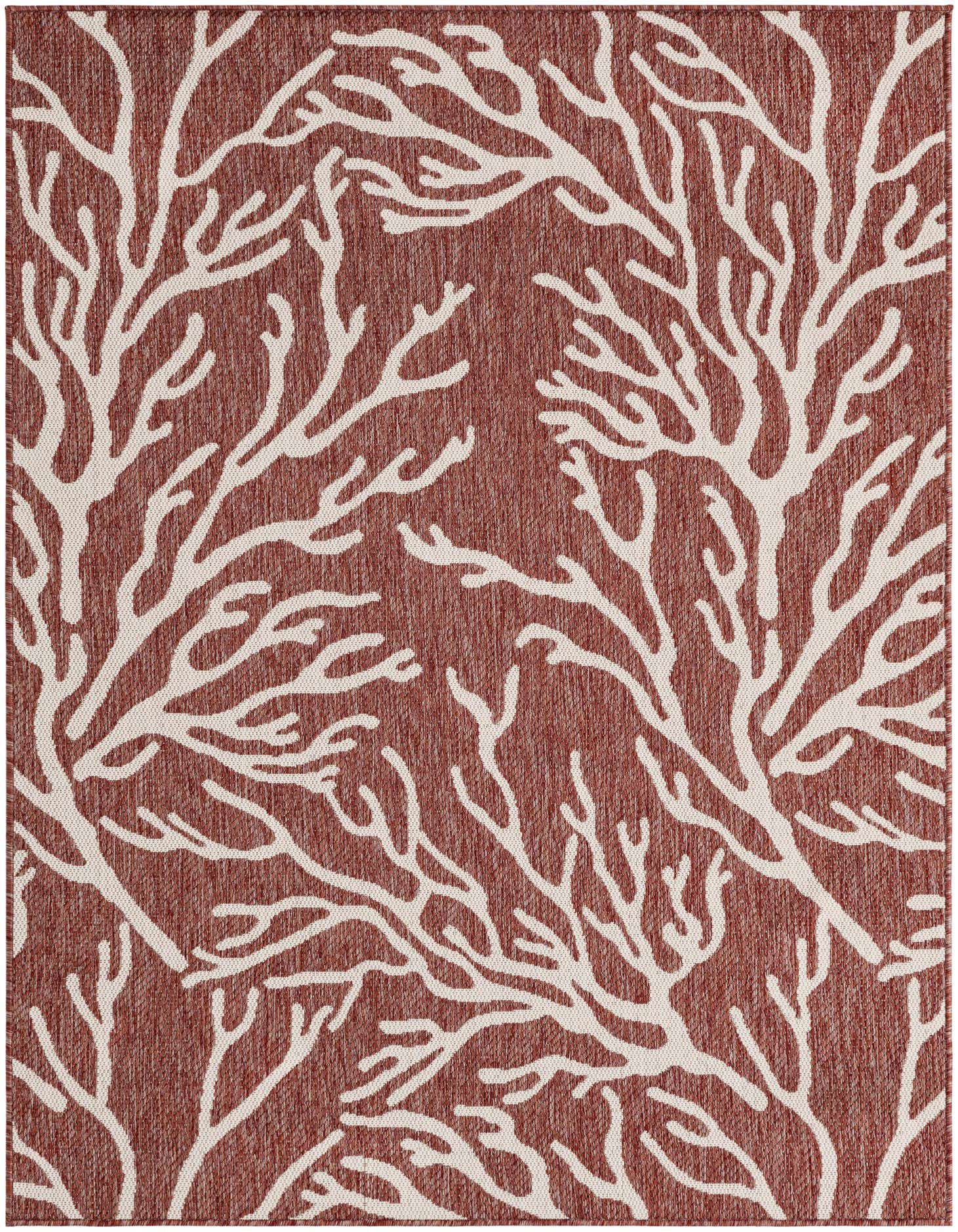 5' 3 x 7' Easy-Clean Coastal Indoor / Outdoor Rug