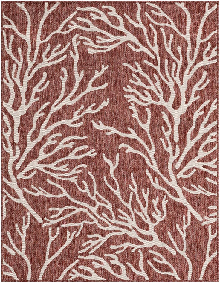 Detail image of 5' 3 x 7' Easy-Clean Coastal Indoor / Outdoor Rug