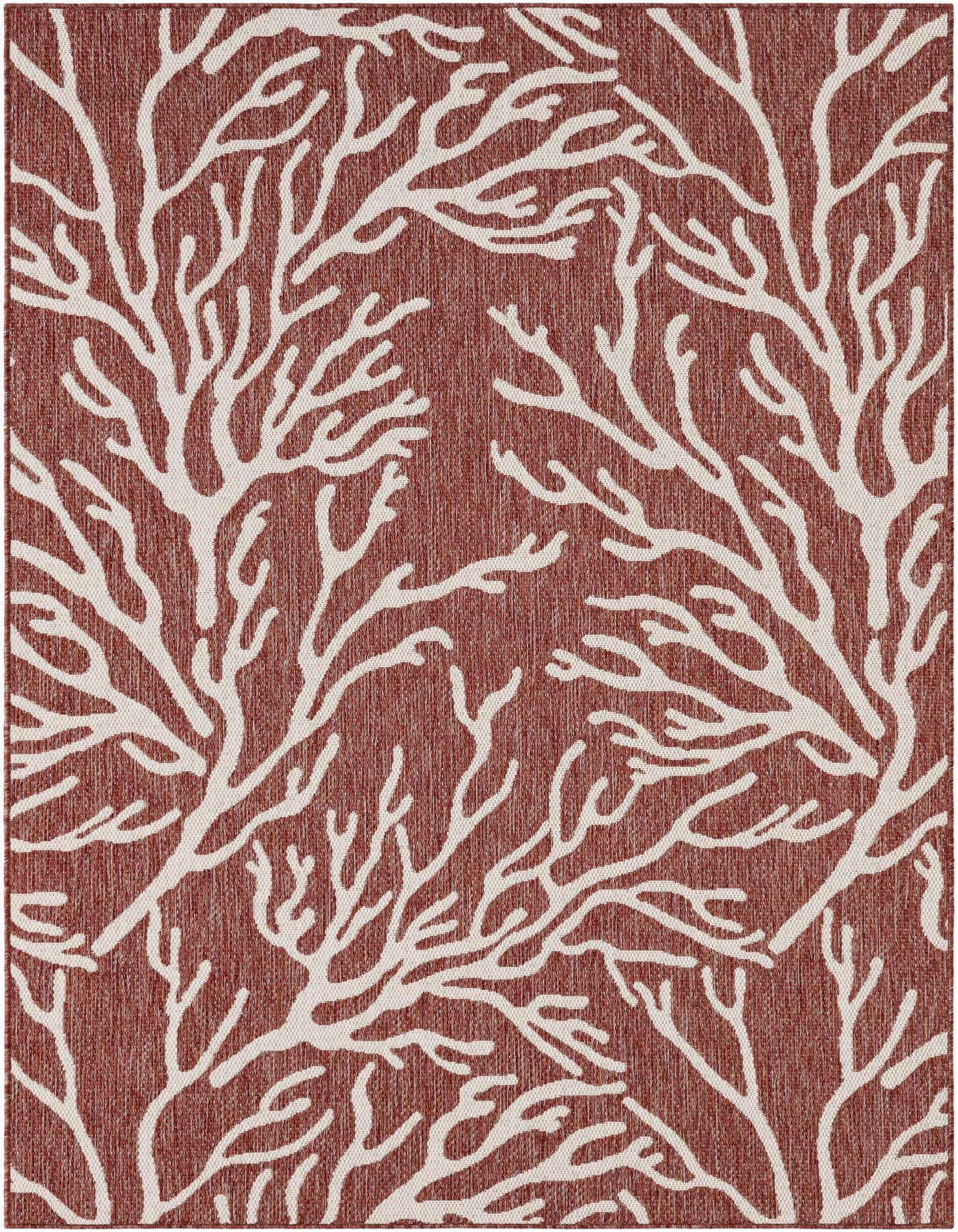 5' 3 x 8' Easy-Clean Coastal Indoor / Outdoor Rug