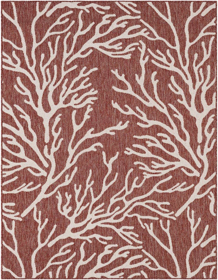 Detail image of 5' 3 x 8' Easy-Clean Coastal Indoor / Outdoor Rug