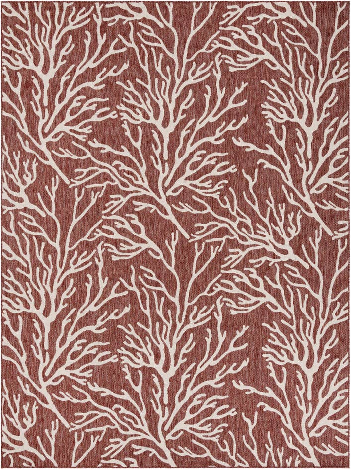 Detail image of 9' x 12' Easy-Clean Coastal Indoor / Outdoor Rug