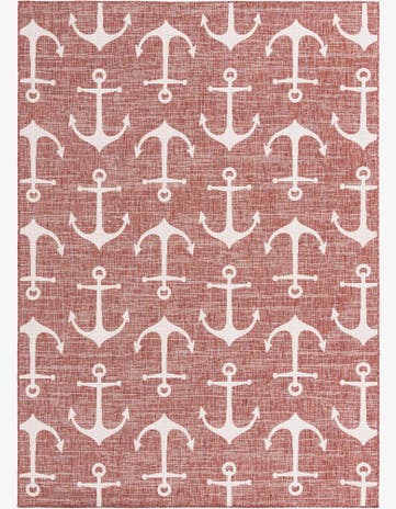7' x 10' Easy-Clean Coastal Indoor / Outdoor Rug