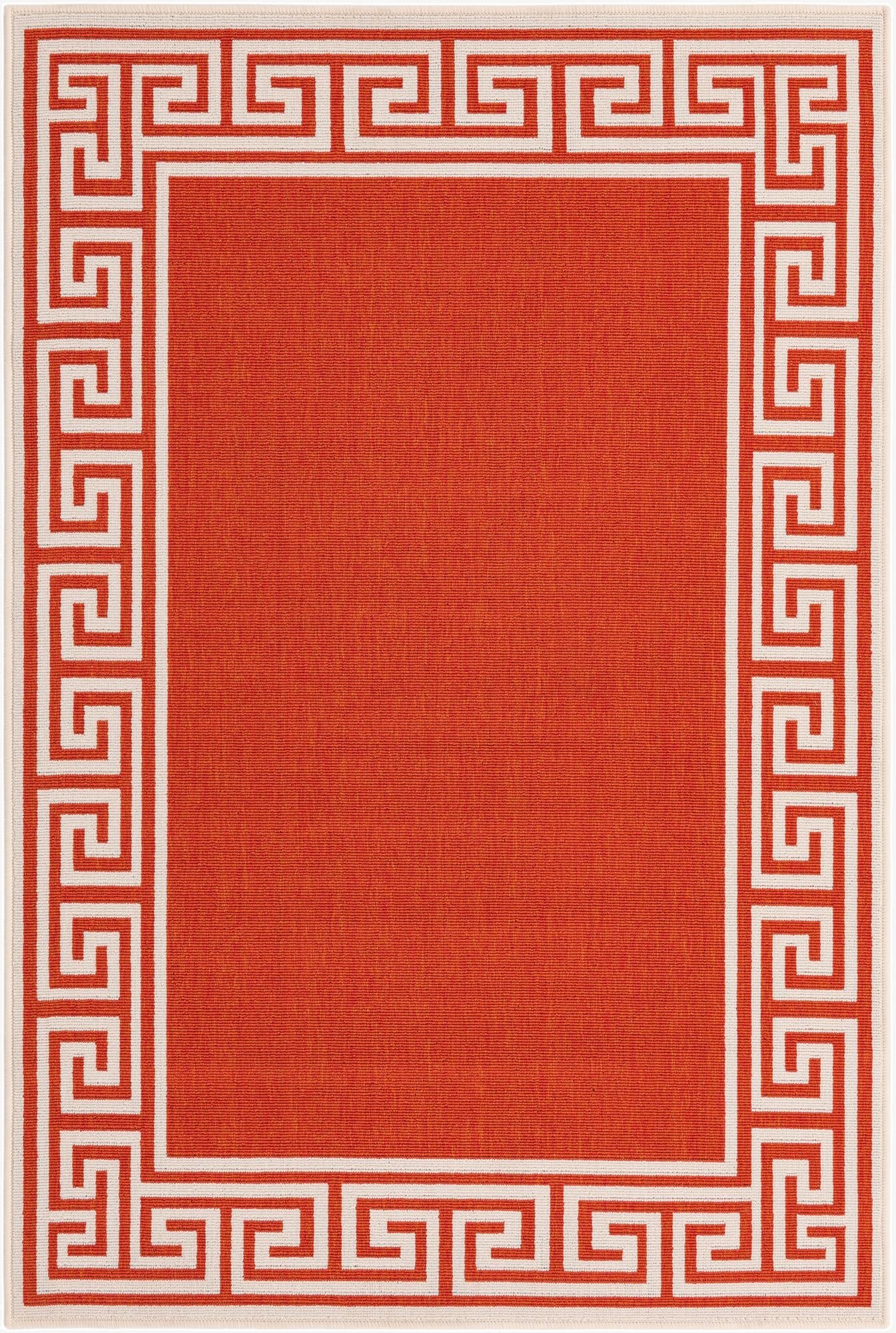 Primary image 4' x 6'  Washable Coastal Indoor / Outdoor Rug