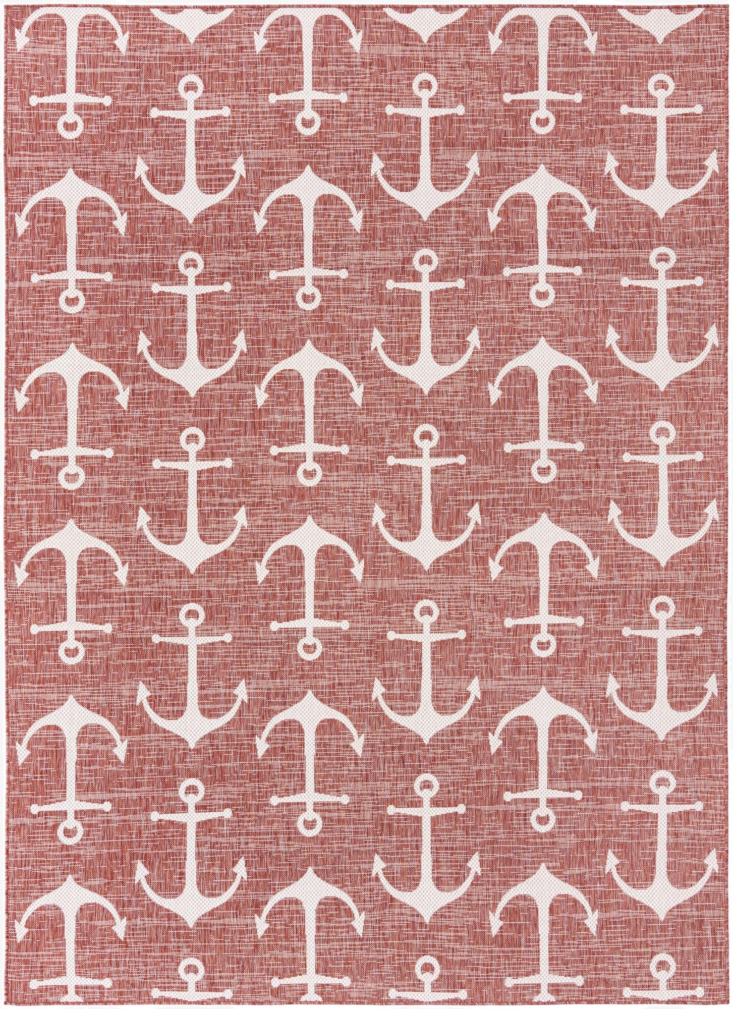 7' 10 x 11'  Washable Coastal Indoor / Outdoor Rug