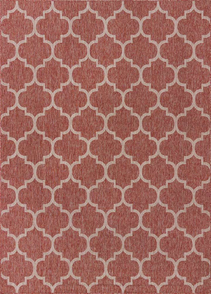 7' 10 x 11' Easy-Clean Lattice Indoor / Outdoor Rug