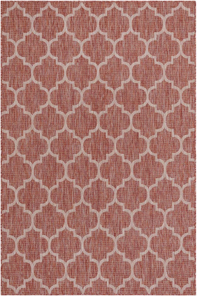 Detailansicht von 185cm x 275cm Leicht zu reinigen Lattice Innen- / Außenbereich Teppich