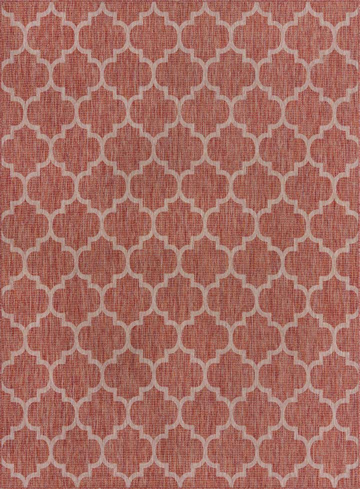 9' x 12' Easy-Clean Lattice Indoor / Outdoor Rug