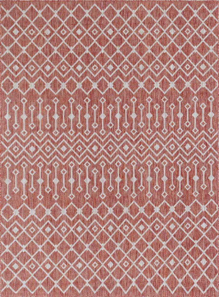 7' 10 x 11' Easy-Clean Lattice Indoor / Outdoor Rug