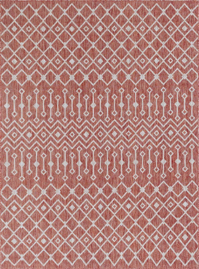 Detail image of 7' 10 x 11' Easy-Clean Lattice Indoor / Outdoor Rug
