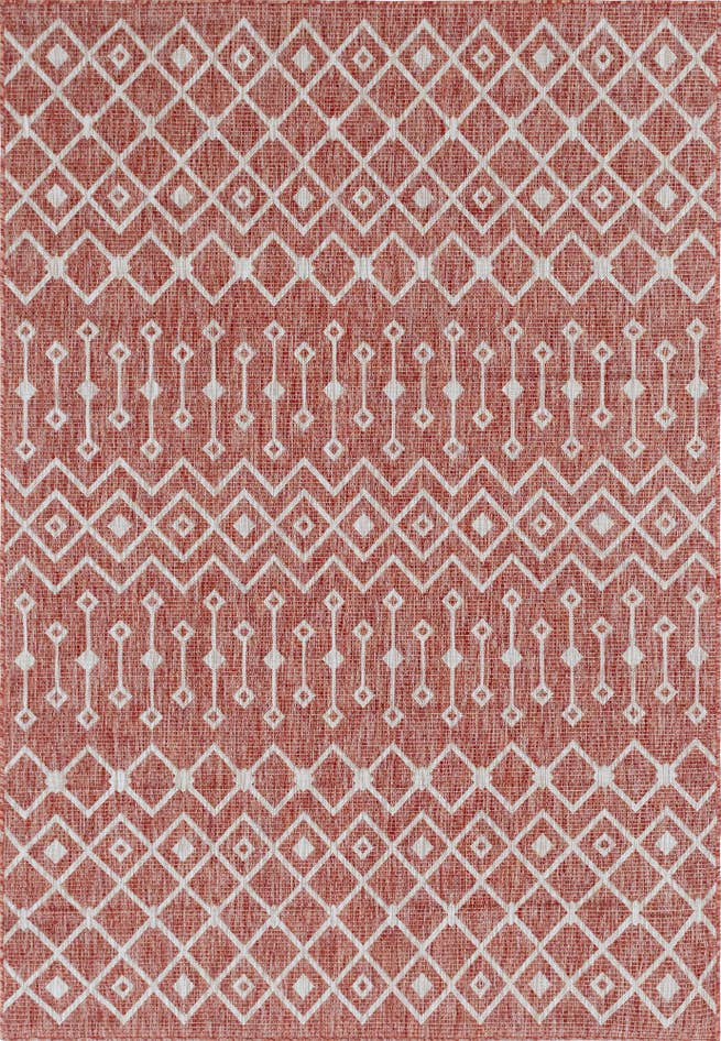 Detail image of 6' x 9' Easy-Clean Lattice Indoor / Outdoor Rug