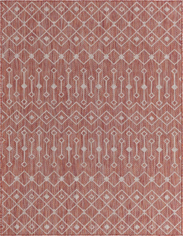 Detail image of 5' 3 x 8' Easy-Clean Lattice Indoor / Outdoor Rug