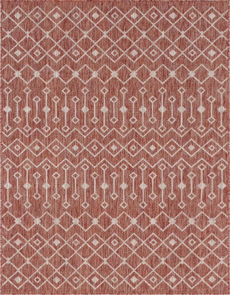 Detail image of 4' x 6' Easy-Clean Lattice Indoor / Outdoor Rug