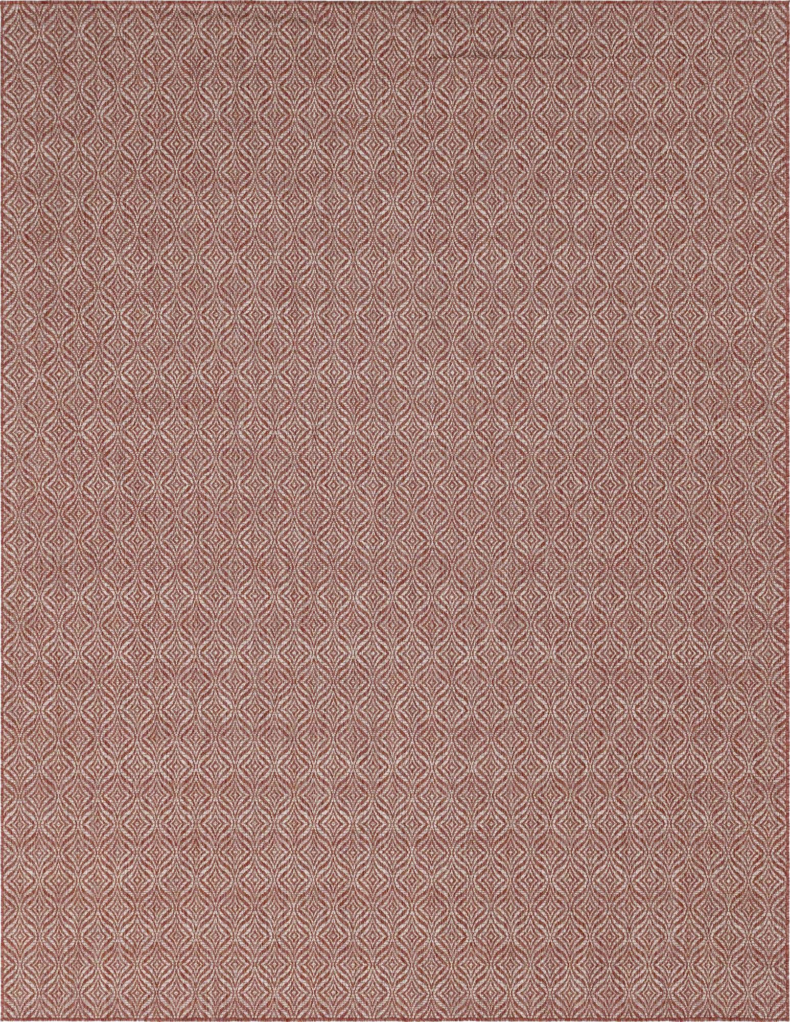 9' x 12' Easy-Clean Lattice Indoor / Outdoor Rug