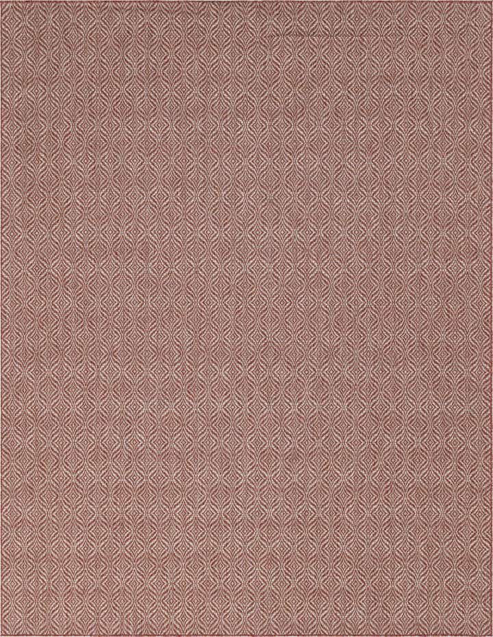 9' x 12' Easy-Clean Lattice Indoor / Outdoor Rug