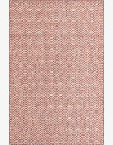 5' 3 x 8' Easy-Clean Lattice Indoor / Outdoor Rug