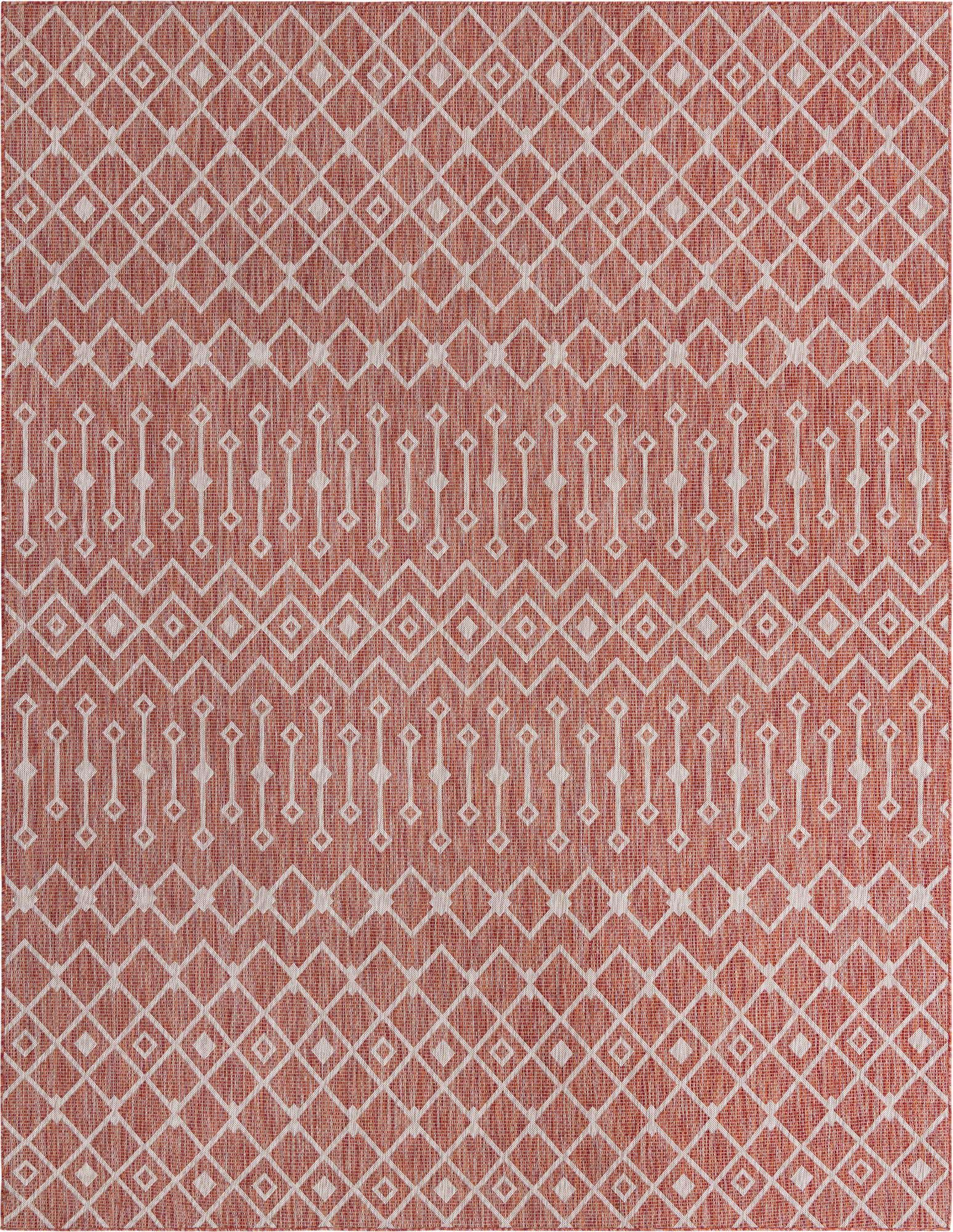 10' x 13' Easy-Clean Lattice Indoor / Outdoor Rug