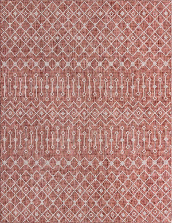 Detail image of 10' x 13' Easy-Clean Lattice Indoor / Outdoor Rug