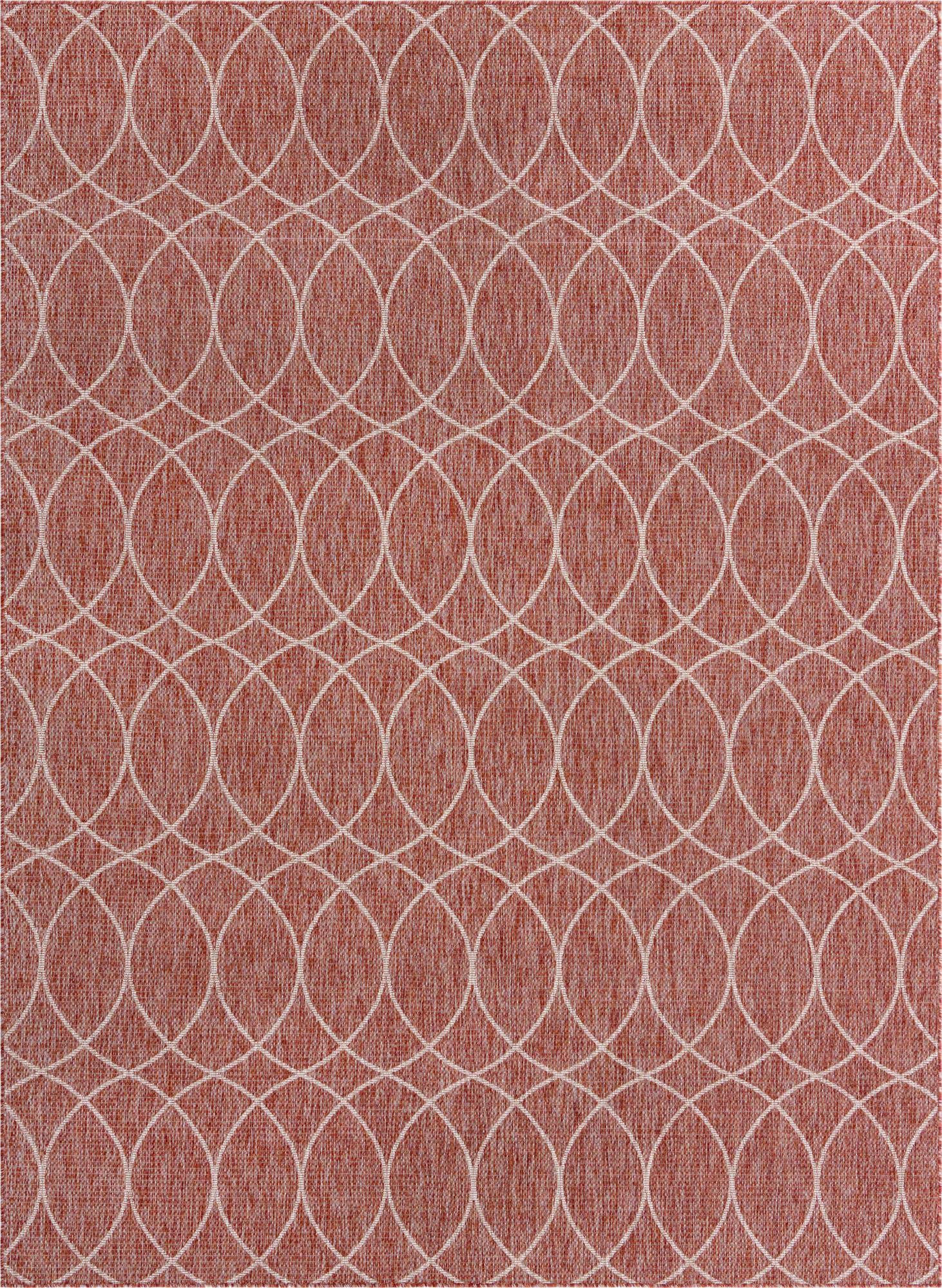 9' x 12' Easy-Clean Lattice Indoor / Outdoor Rug