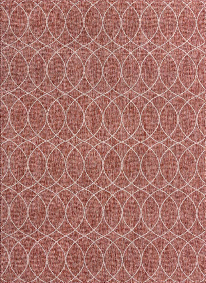 9' x 12' Easy-Clean Lattice Indoor / Outdoor Rug