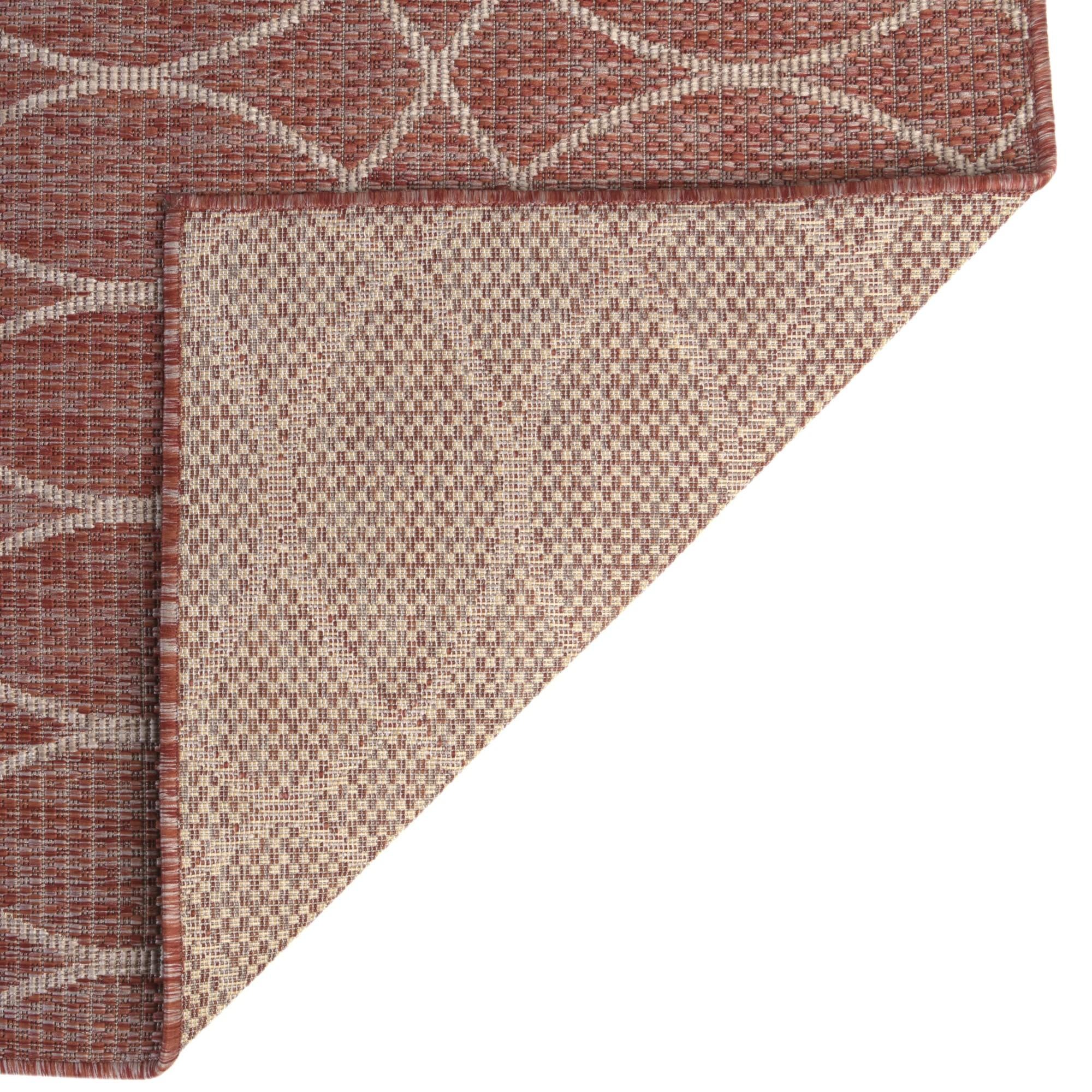 10' x 14' Easy-Clean Lattice Indoor / Outdoor Rug