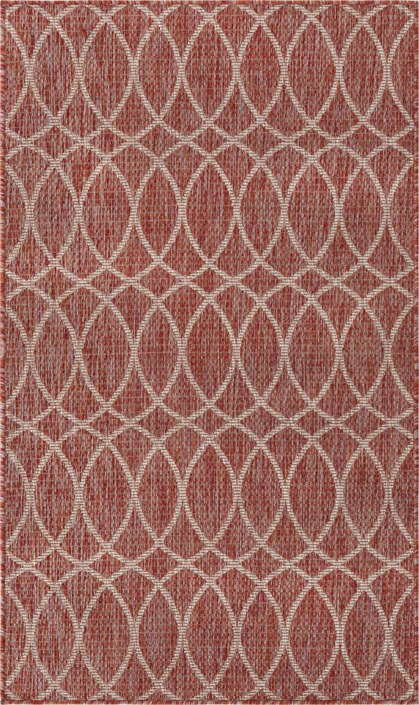 95cm x 160cm Easy-Clean Lattice Indoor / Outdoor Rug