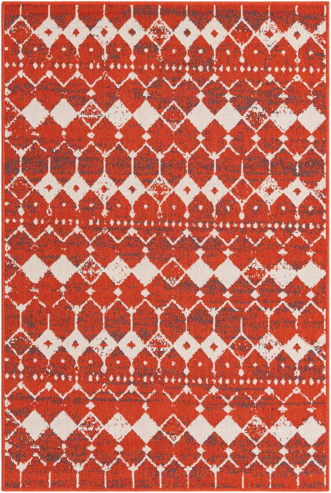 4' x 6' Easy-Clean Lattice Indoor / Outdoor Rug
