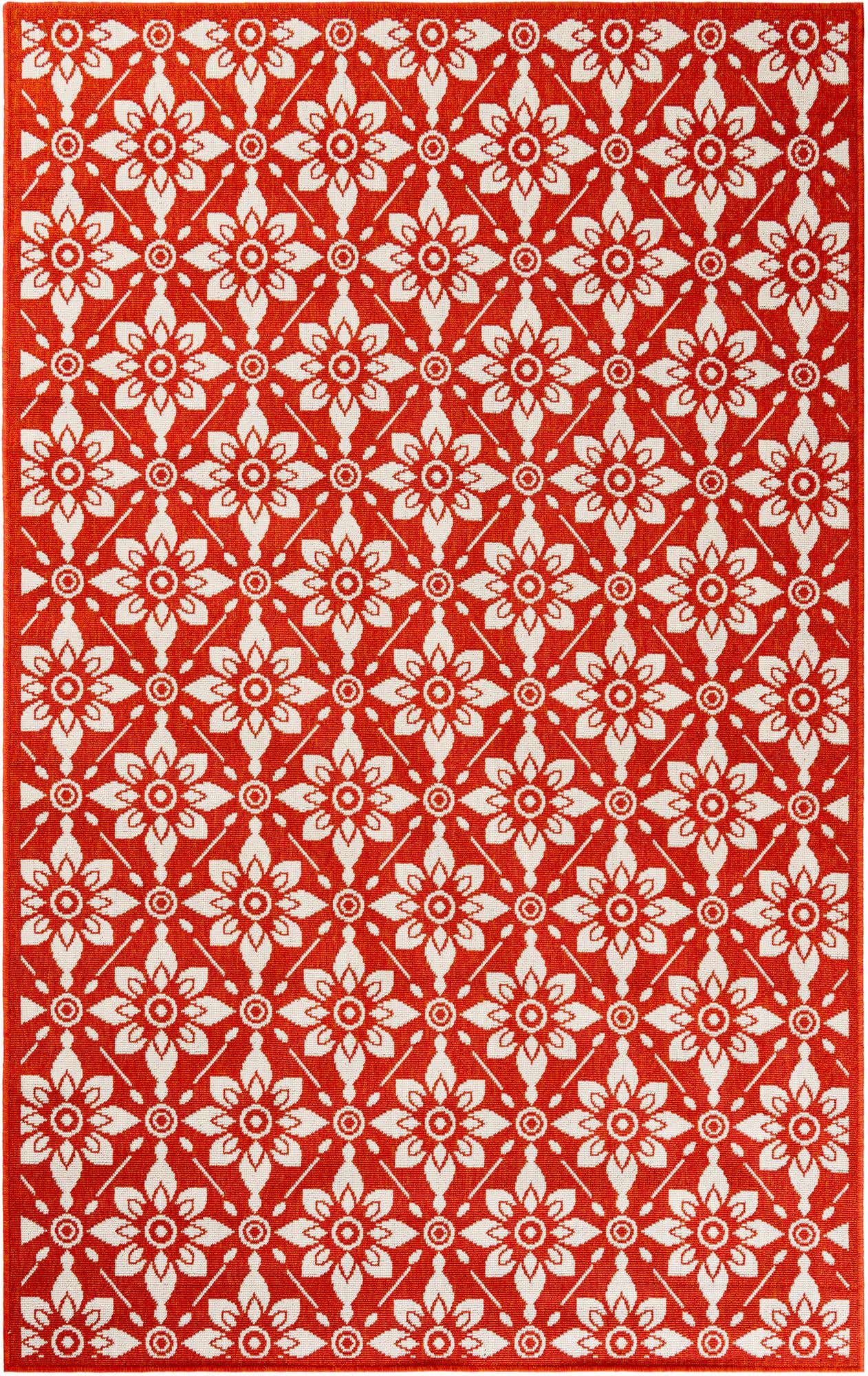 5' x 8' Easy-Clean Lattice Indoor / Outdoor Rug