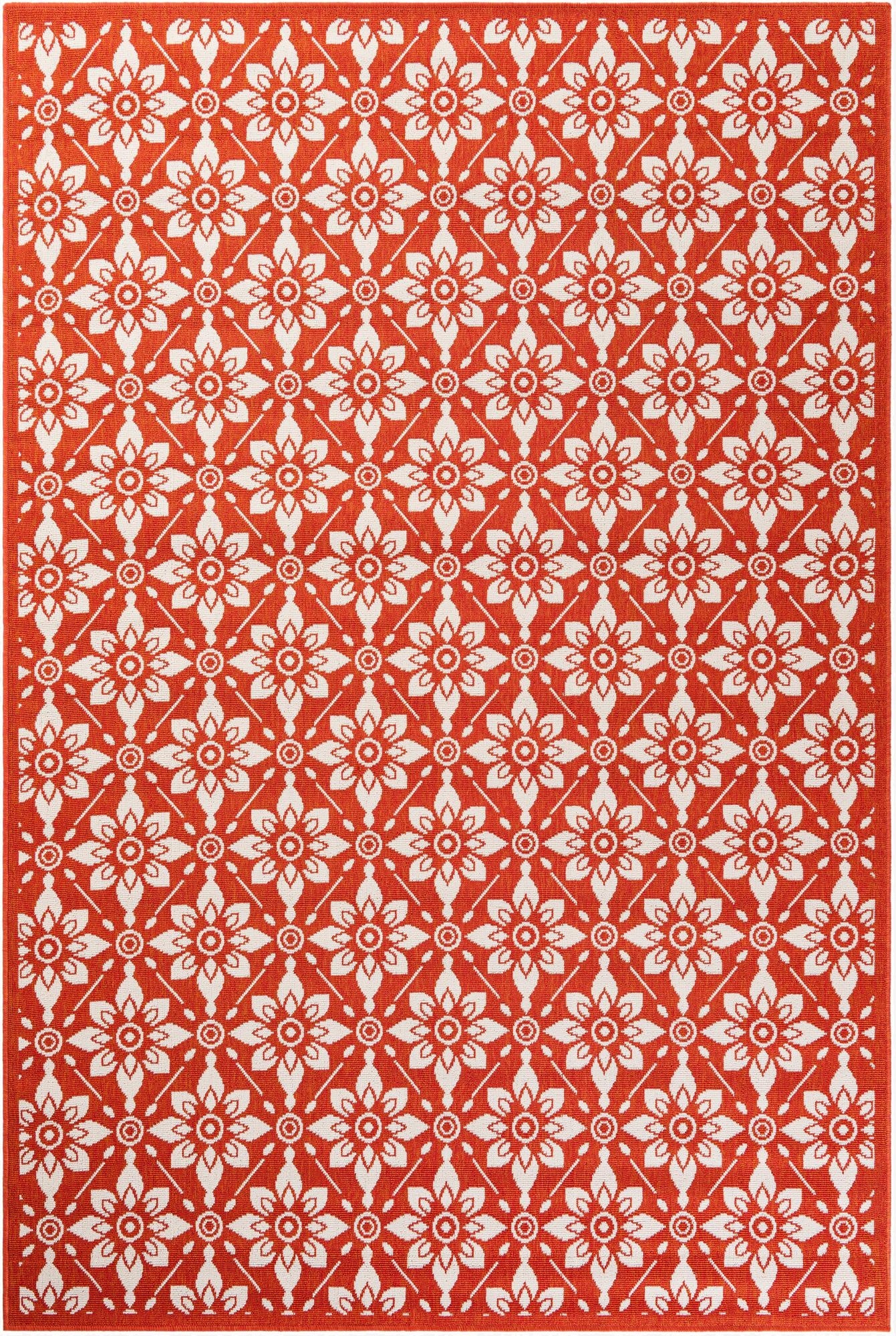6' x 9' Washable Lattice Indoor / Outdoor Rug