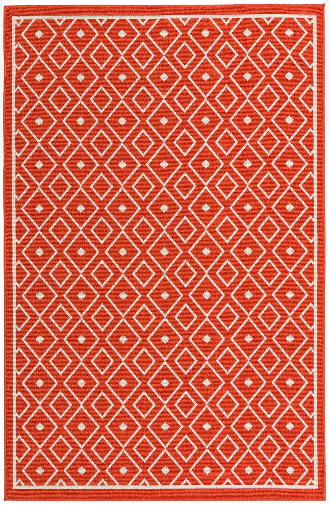 160cm x 245cm  Washable Lattice Indoor / Outdoor Rug