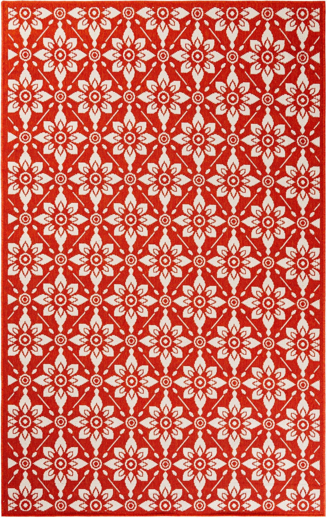 155cm x 245cm  Washable Lattice Indoor / Outdoor Rug