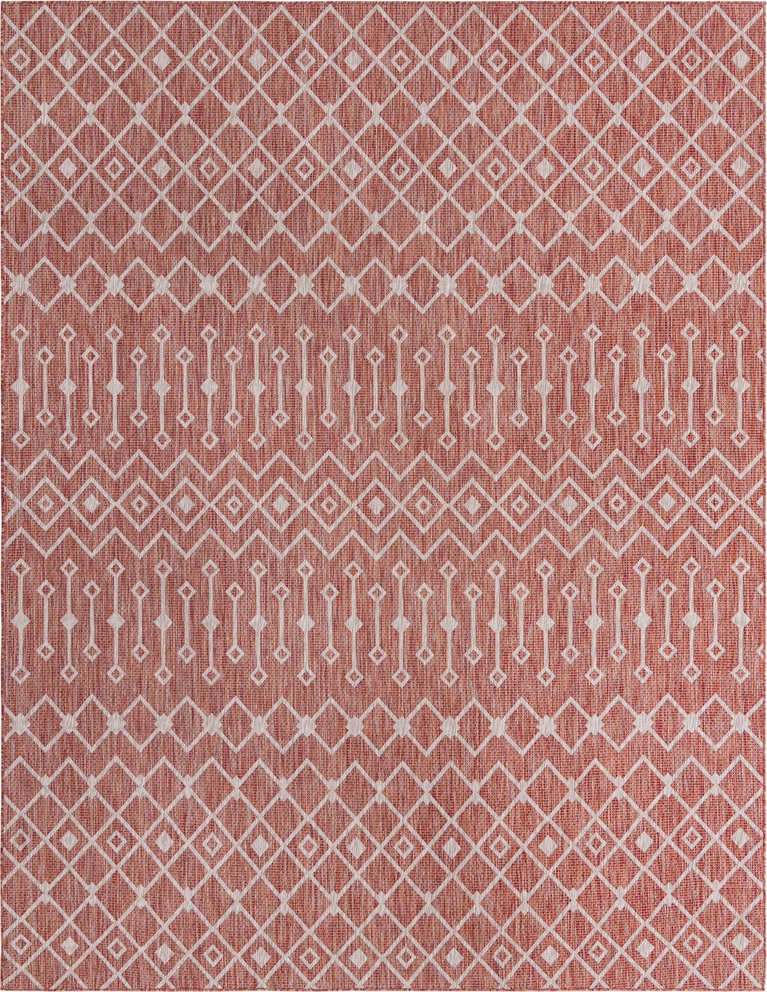 10' x 13' Washable Lattice Indoor / Outdoor Rug