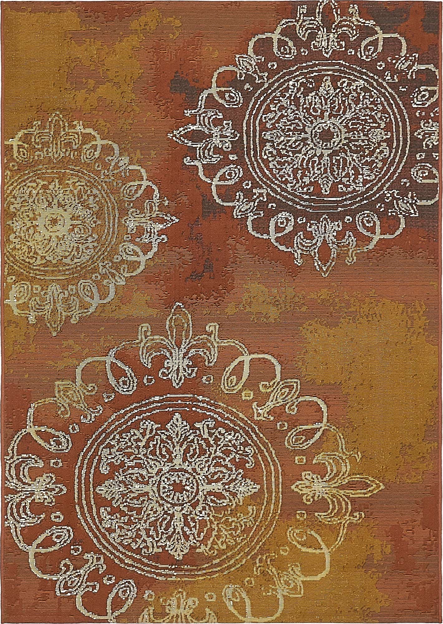 4' x 6' Easy-Clean Modern Indoor / Outdoor Rug