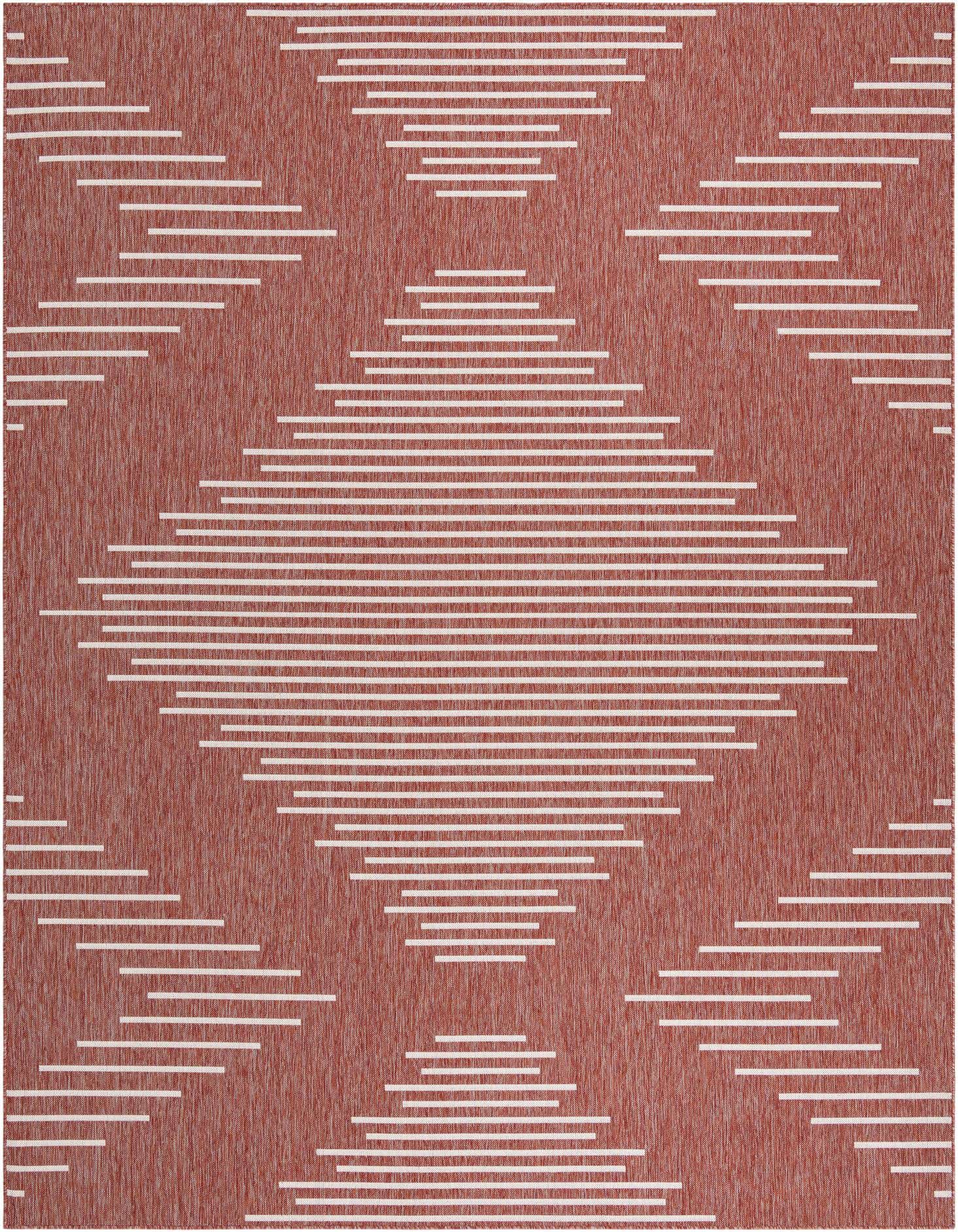 10' x 13' Easy-Clean Modern Indoor / Outdoor Rug