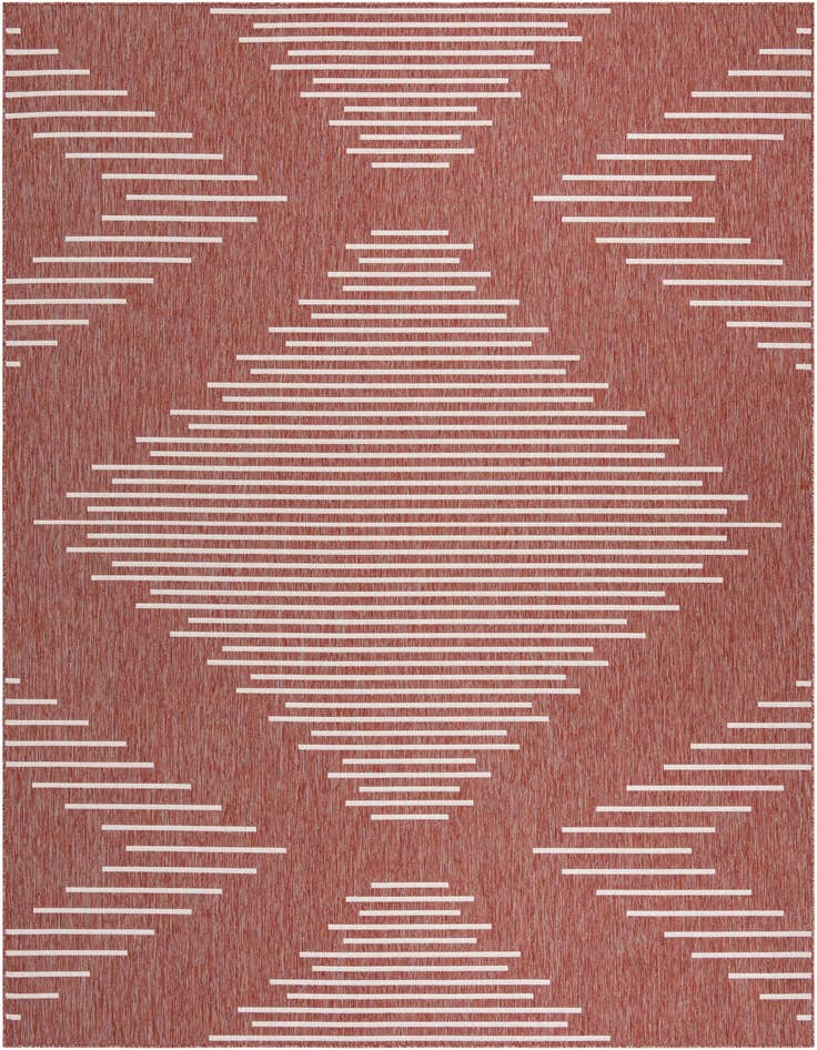 Detail image of 10' x 13' Easy-Clean Modern Indoor / Outdoor Rug