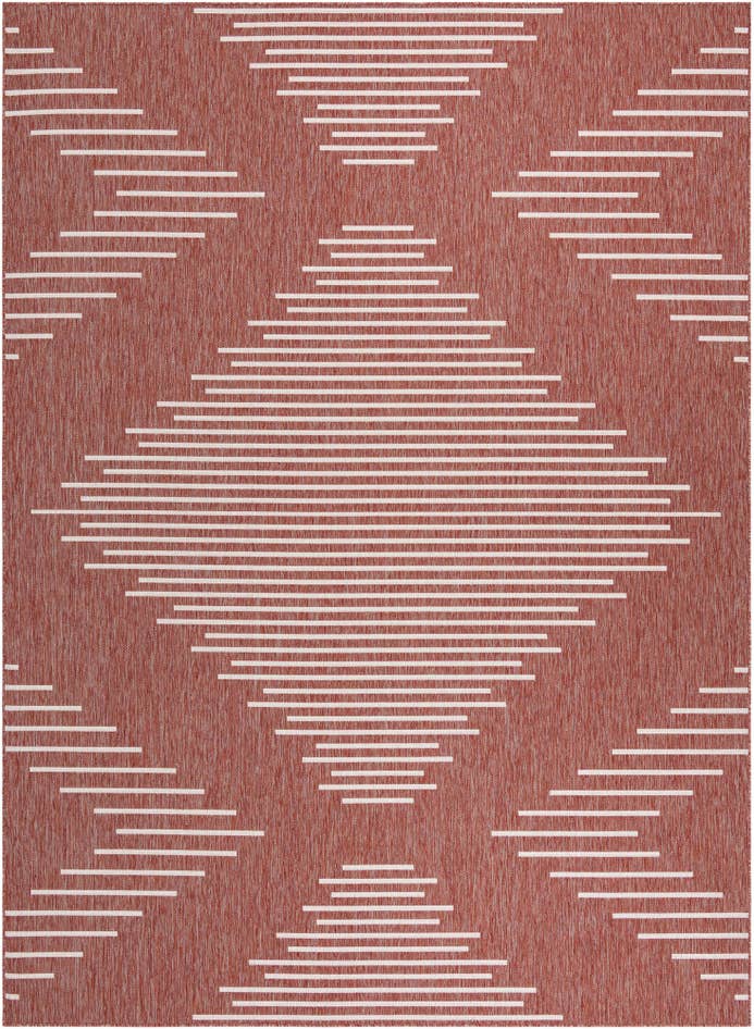 Detail image of 10' x 13' Easy-Clean Modern Indoor / Outdoor Rug