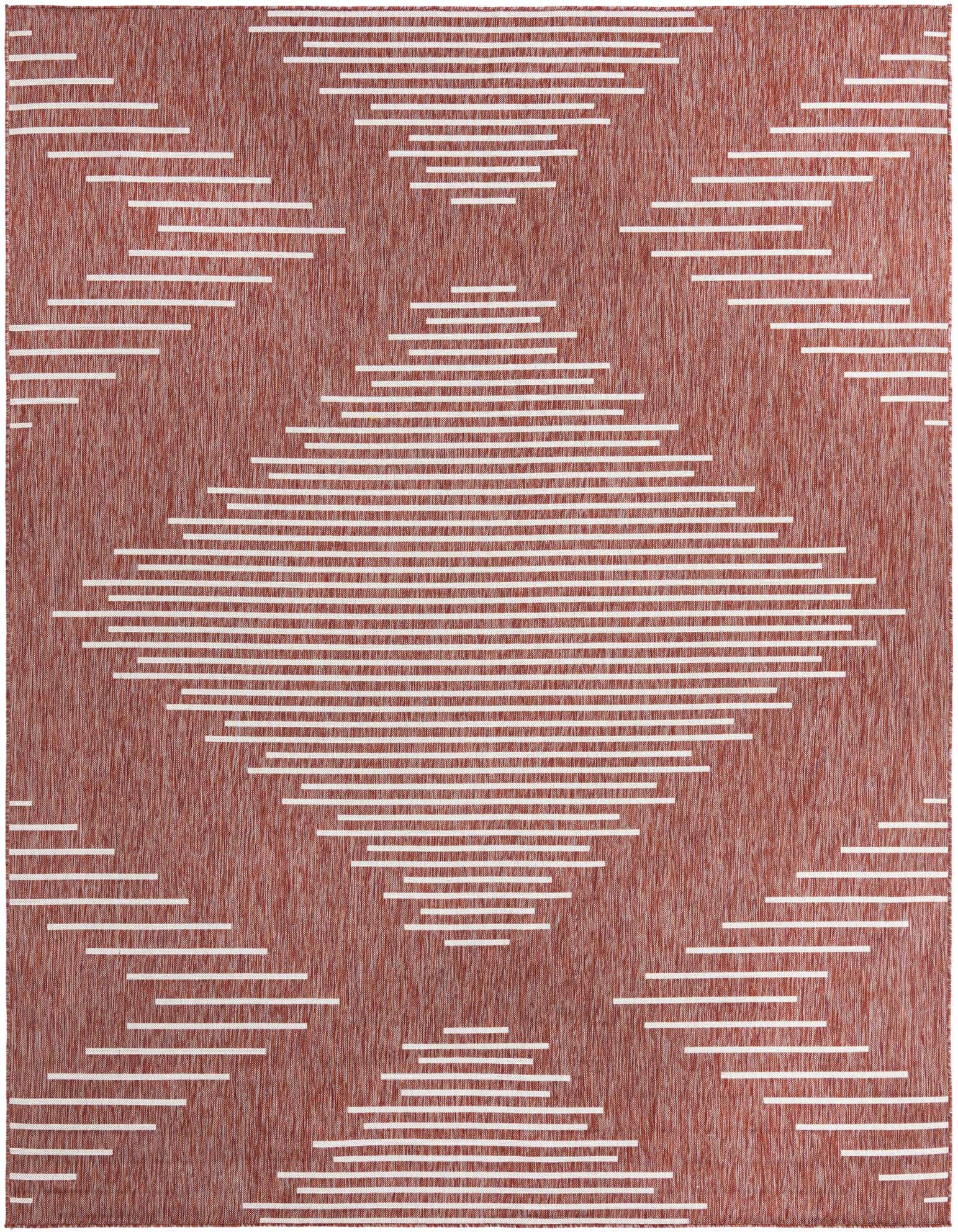 9' x 12' Easy-Clean Modern Indoor / Outdoor Rug