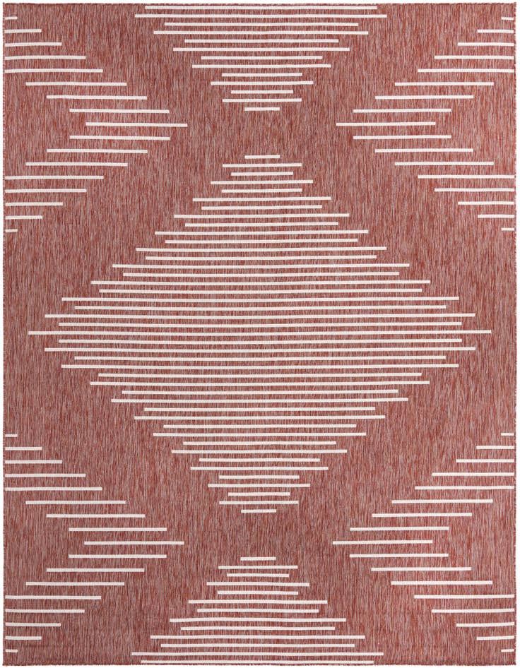 Detail image of 9' x 12' Easy-Clean Modern Indoor / Outdoor Rug