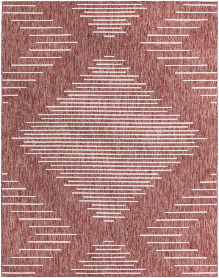 Detail image of 7' 10 x 10' Easy-Clean Modern Indoor / Outdoor Rug