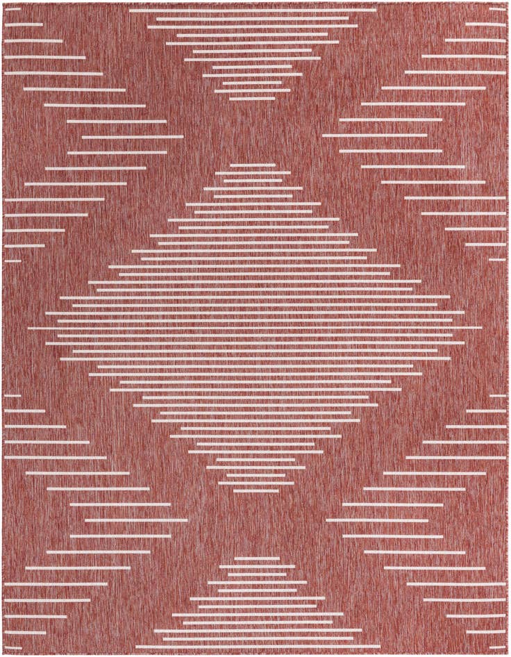 Detail image of 7' x 10' Easy-Clean Modern Indoor / Outdoor Rug