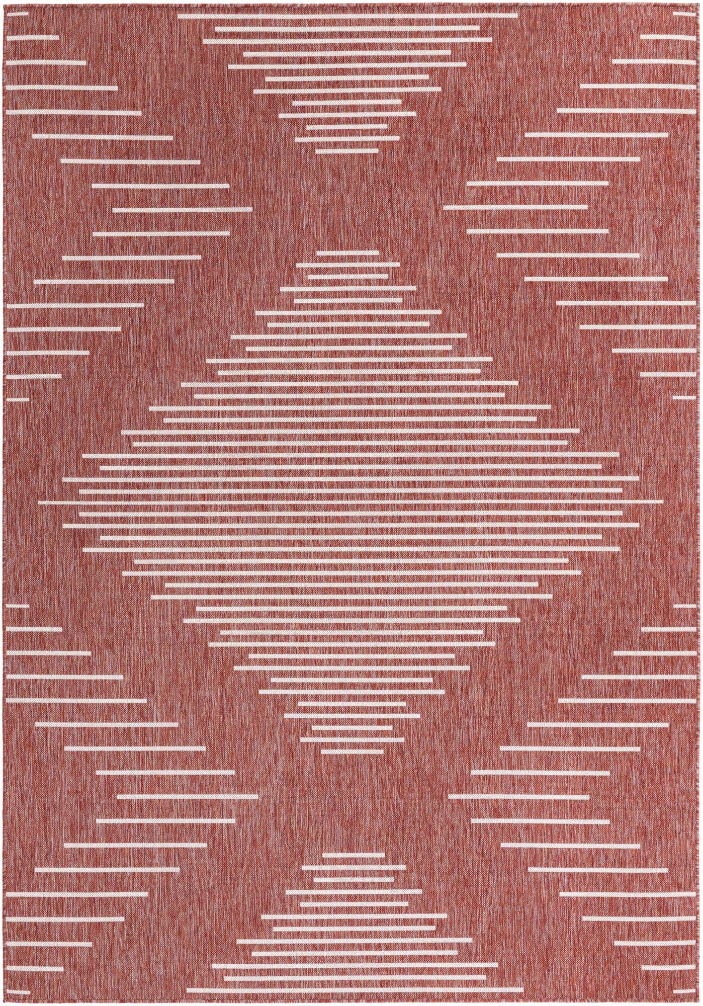 7' x 10' Easy-Clean Modern Indoor / Outdoor Rug