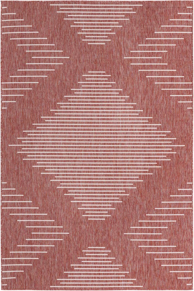 Detail image of 6' x 9' Easy-Clean Modern Indoor / Outdoor Rug