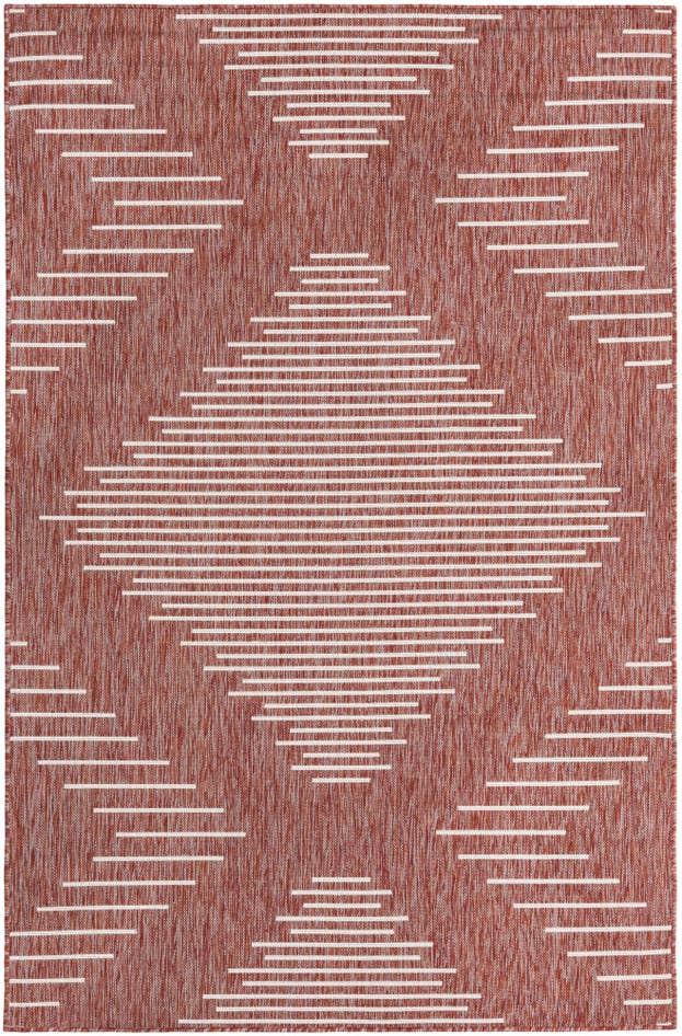 Detail image of 5' 3 x 8' Easy-Clean Modern Indoor / Outdoor Rug